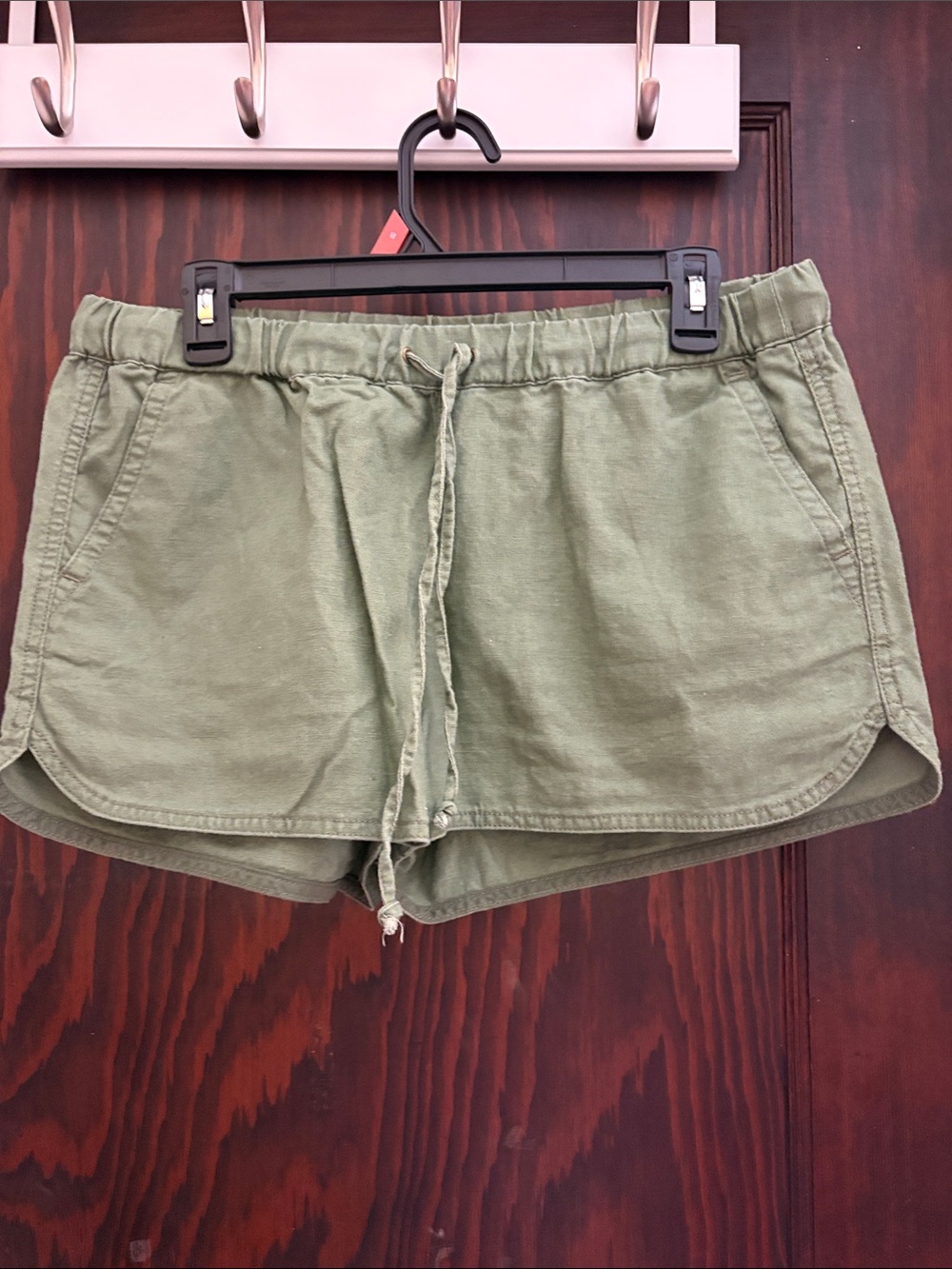 J. Crew Olive Green Drawstring Casual Athletic Shorts